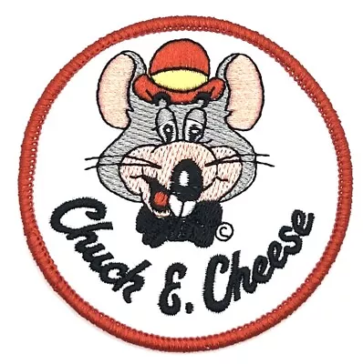 Chuck E Cheese Iron Showbiz Pizza Sew On Patch Vintage Style Retro Hat Cap • $5.60