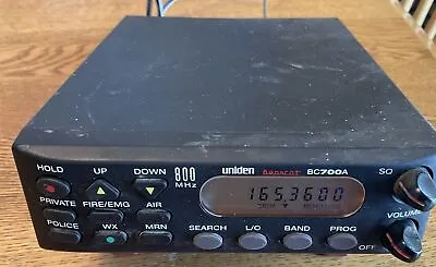 Uniden Bearcat BC700A HF VHF UHF. Receiver Scanner 800mhz Tested Power & Ant • $50