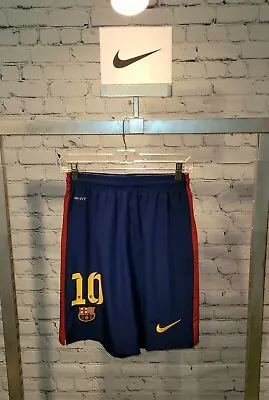 🏆 L Ucl #10 Messi Fc Barcelona Home Shorts • $40