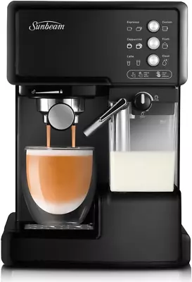 Sunbeam EM5000K Café Barista Manual Auto Milk System Coffee Machine Maker Black • $236.39