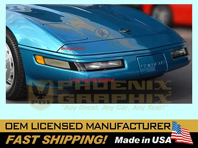 1994 1995 1996 Corvette C4 Front Bumper Blackout Decal Stripe 10175547 10280079 • $39