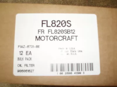 NEW Motorcraft FL820S Oil Filters Case Of 12 Bulk Pack FL820SB12 FL820S OEM • $72