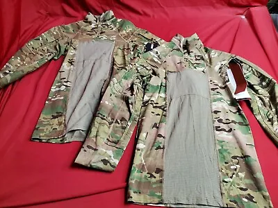 Set Of 2 Army Combat Shirts FR (Multicam) With Zipper - Size (X-SMALL) NWT • $120