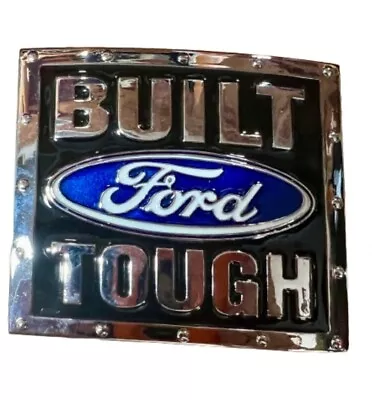 Ford Built Tough Chrome Truck Metal Belt Buckle NEW • $10.92