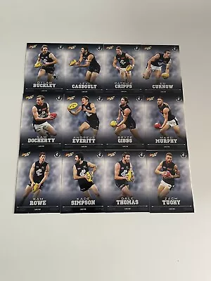 2016 Afl Select Footy Stars Common/base Set Carlton Blues Team Set (12) • $4.50