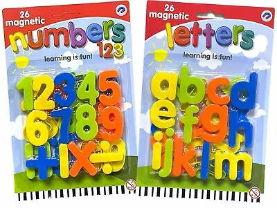 Large Magnetic Letters Alphabet & Numbers Fridge Magnets Toys Kids Learning • £3.59