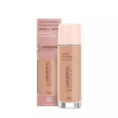 Mineral Fusion Full Coverage Foundation Liquid Foundation - Warm 4- Med To Tan • $10.52