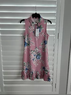 NWT Laura Ashley Floral Sleeveless Golf/Leisure Dress- Size XS/S-  MSRP: $138 • $39.95