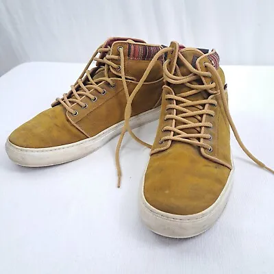 VANS 500383 Alomar + Suede/Indo Spruce Yellow Men's Classic Skate Shoes Sz 11.5 • $27.99