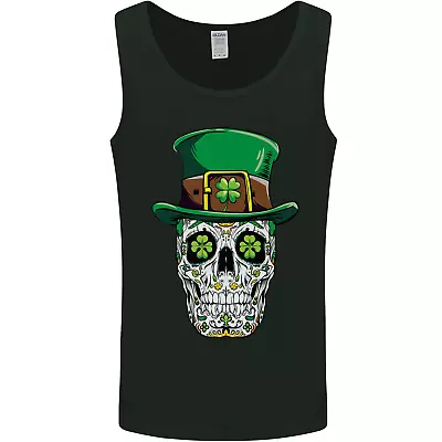 $12.32 • Buy St Patricks Day Of The Dead Sugar Skull Mens Vest Tank Top