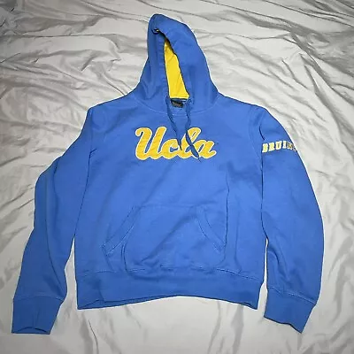 UCLA Bruins Fleece Hoodie Womens Small Blue Gray Pullover Sweater Sweatshirt • $20