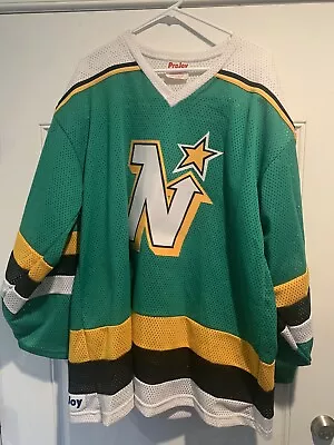 Vintage Minnesota North Stars Pro Joy Authentic Jersey Jon Casey XL Adult RARE • $179.99