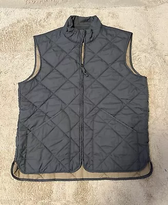 J Crew Authentic Outerwear Vest Size Medium Men's Black Diamond Quilted Black • $28.49