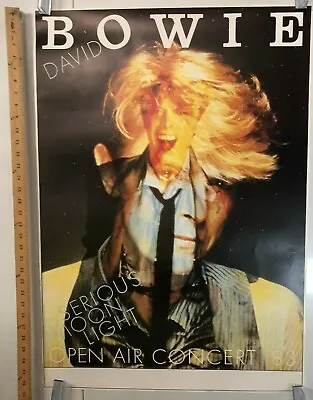 $420 • Buy David Bowie Serious Moonlight Concert Poster Open Air 1983 Classic Rock Germany