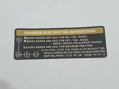 Toyota Land Cruiser Fj40 Fj45 Bj40 Glove Box Gear Shift Instructions Sticker New • $11.97