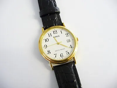 $8.93 • Buy Classic Gent's Lorus Dress Wrist Watch; Gold Gilt Case & White Dial; Quartz
