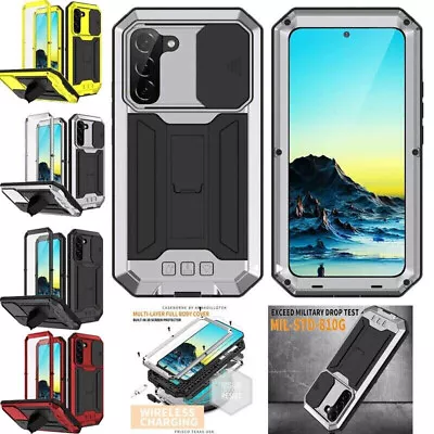 For Samsung Galaxy S23 S22 Plus S21 Ultra 5G Waterproof Metal Screen Case Cover • £22.55