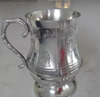 Mullingar Pewter Of Ireland St. Colman Of Lynn Story Tankard/Stein Celtic EUC • $29