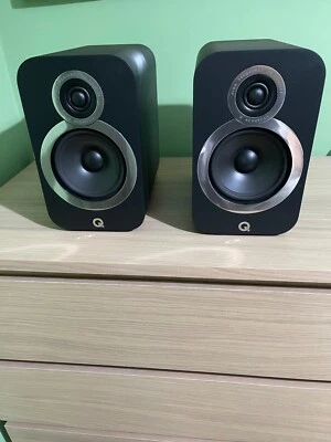 £117 • Buy Q Acoustics 3020i Bookshelf Speakers - Carbon Black