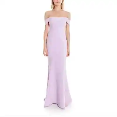 Likely Bartolli Off The Shoulder Orchid Bloom Mermaid Gown Size 6 • $89