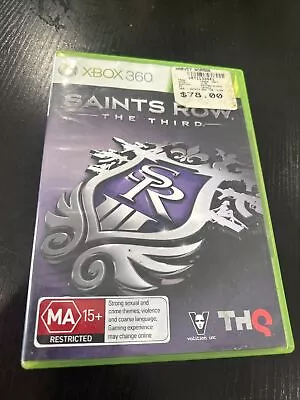 SAINTS ROW: THE THIRD Microsoft Xbox 360 Game Complete With Manual PAL • $6.85