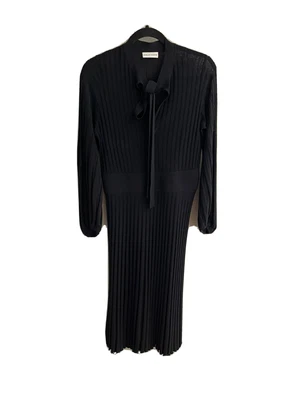 $200 • Buy Scanlan Theodore Crepe Knit Pleated Dress. Medium