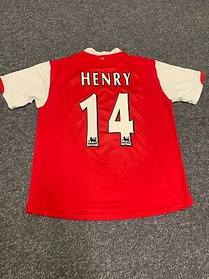 £55 • Buy Original Nike Arsenal Home Football Shirt 2006/07 Home HENRY #14 (XL)