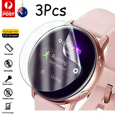 3x For Samsung Galaxy Active 2 Smart Watch Hydrogel Film Cover Screen Protector • $13.86