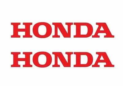 2 Honda Logo Red Decals Motorcycle Racing Car Stickers 7  X 1  Set Of Two  • $3.99