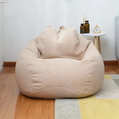 Soft Large Bean Bag Chair Sofa Couch Cover In/Outdoor Lazy Lounger For Kid Adult • $37.84