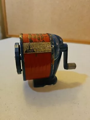 Vintage Sears Roebuck Tower 6 Hole Wall Desk Mount Pencil Sharpener • $35