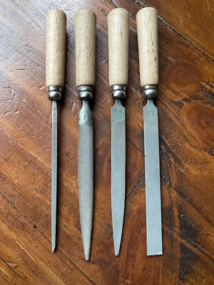 £5.60 • Buy Mixed Engineering Metal Working Files / Rasps With Wooden Handles By CK