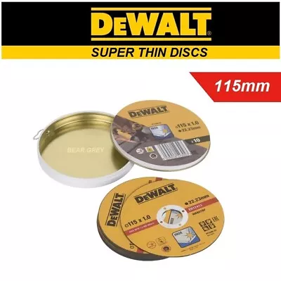 DeWALT 115mm Cutting Disc Steel Inox Stainless Super Thin Cutter 4.5  Inch Wheel • £8.91