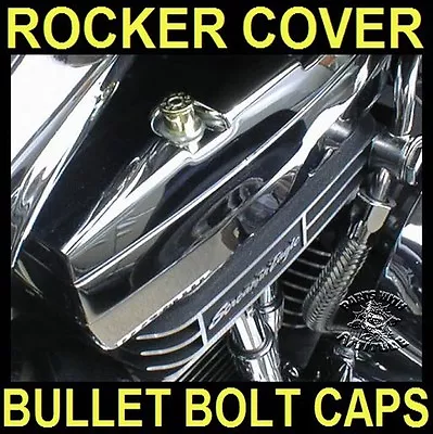 4 BRASS BULLET BOLT CAPS For HARLEY TWIN CAM ROCKER BOX BOLTS • $14.95