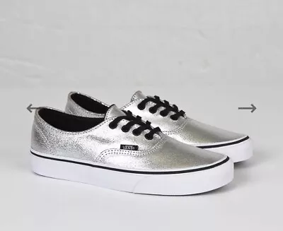 VANS Authentic Decon Silver Sneakers Unisex • $35