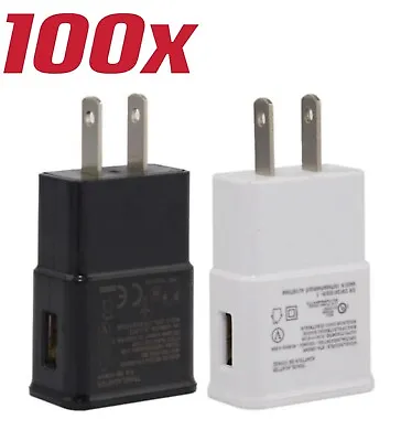 Lot 100 X Real 2Amp AC Wall USB Chargers For Samsung Galaxy S2 S3 S4 S5 Note3 4 • $139.99