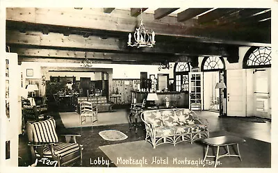 RPPC Postcard Monteagle Hotel Lobby TN T207 • $10.07