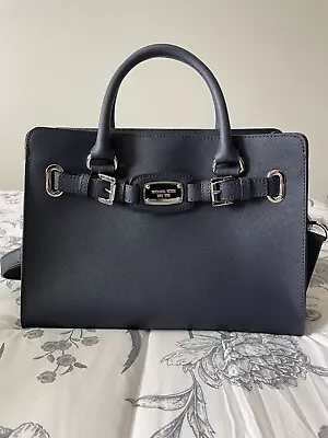 Michael Kors Hamilton EW Satchel Navy • $220