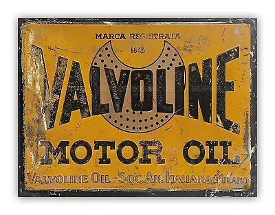 Distressed Retro Style Valvoline Metal Garage Sign Man Cave Workshop Shed • £3.99