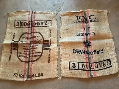 2 X Coffee Sacks - Clean Used Condition • £6.95