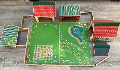 Vintage Wooden Farm  ELC Farm Yard Play Set - Set As Pictured • £54.99