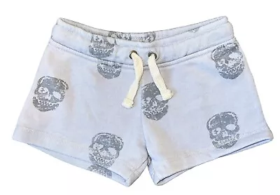 Vintage Havana Girls Skull Print Fleece Lounge Shorts S(7-8) • $13.95