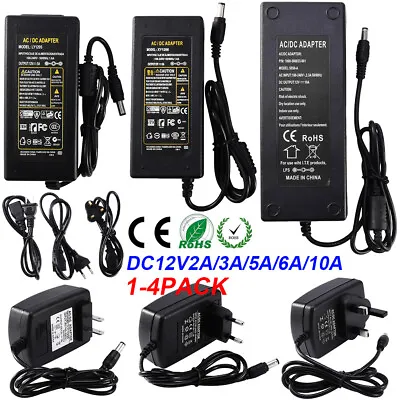 £7.39 • Buy DC12V 2/3/5/6/10A Power Supply Adapter Safety Charger For LED Strip CCTV Camera