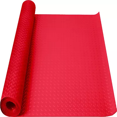 Garage Floor Mat Diamond Plate PVC Vinyl Flooring Rolls Non-Slip 2.5mm Thick • $119.81