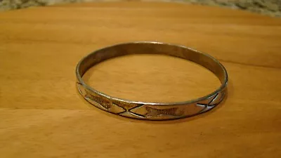 Vintage Taxco Mexico .925  Silver Stamped Fish Bracelet - Reduced • $19