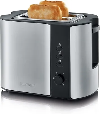 £35.99 • Buy Severin Automatic 2 Slice Toaster With Integrated Warming Rack - Stainless Steel