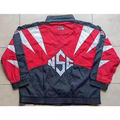 NC State RARE Wolfpack 90s APEX Spike Jacket Zip XL Red Black NCAA Vintage • $225