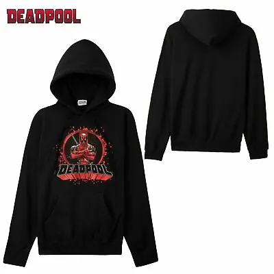 £23.99 • Buy MARVEL Deadpool Men Hoodie, Hoodies For Men, Black Sweatshirt, Cool Mens Gifts
