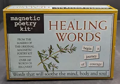 Healing Words Magnetic Poetry Kit 240+ Word & Word Fragments Magnets 2008 NOS • $10.50