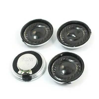 4 Pcs 2W 8 Ohm 23mm Dia Round Metal Shell Internal Magnet Speaker Loudspeaker • $8.83